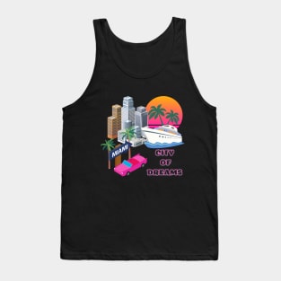 Miami t-shirt, USA t-shirt, city of dreams Tank Top